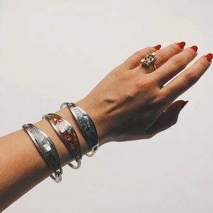Alpaca Silver Mexico Bracelets (Set of 3)